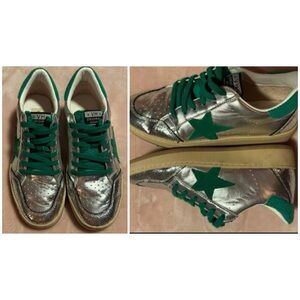 Vintage Havana’s- Silver and Green Star Sneakers